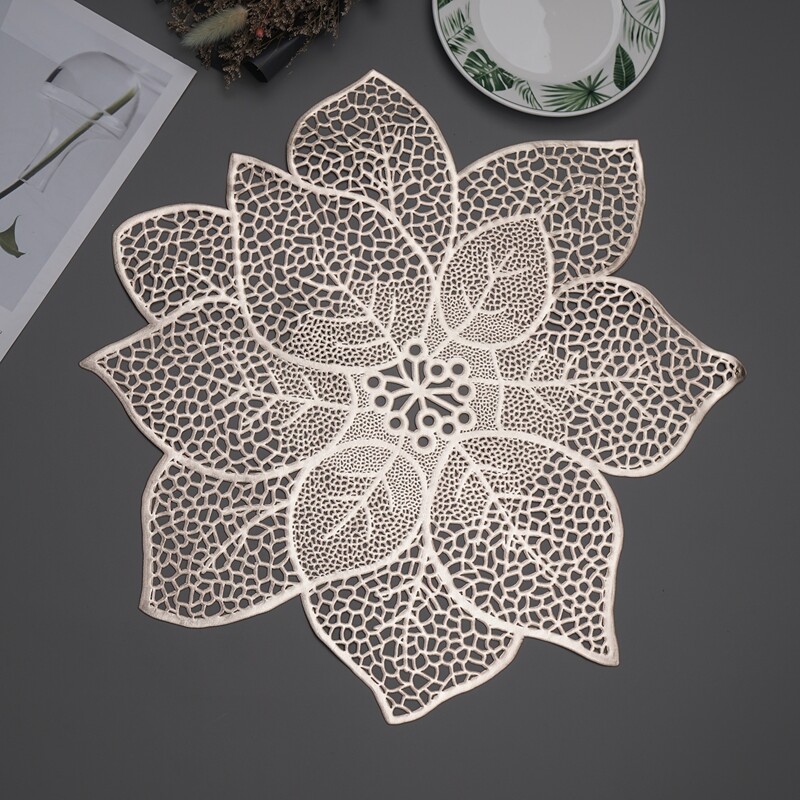 

1pc Lotus Shaped Insulation Pad, Champagne
