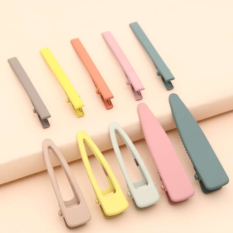 

10pcs Water Drop Hair Clip, Multicolor