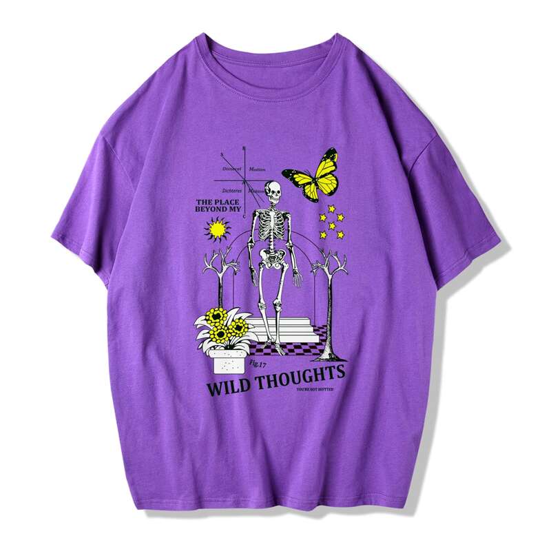 

Guys Skull Graphic Tee, Violet purple