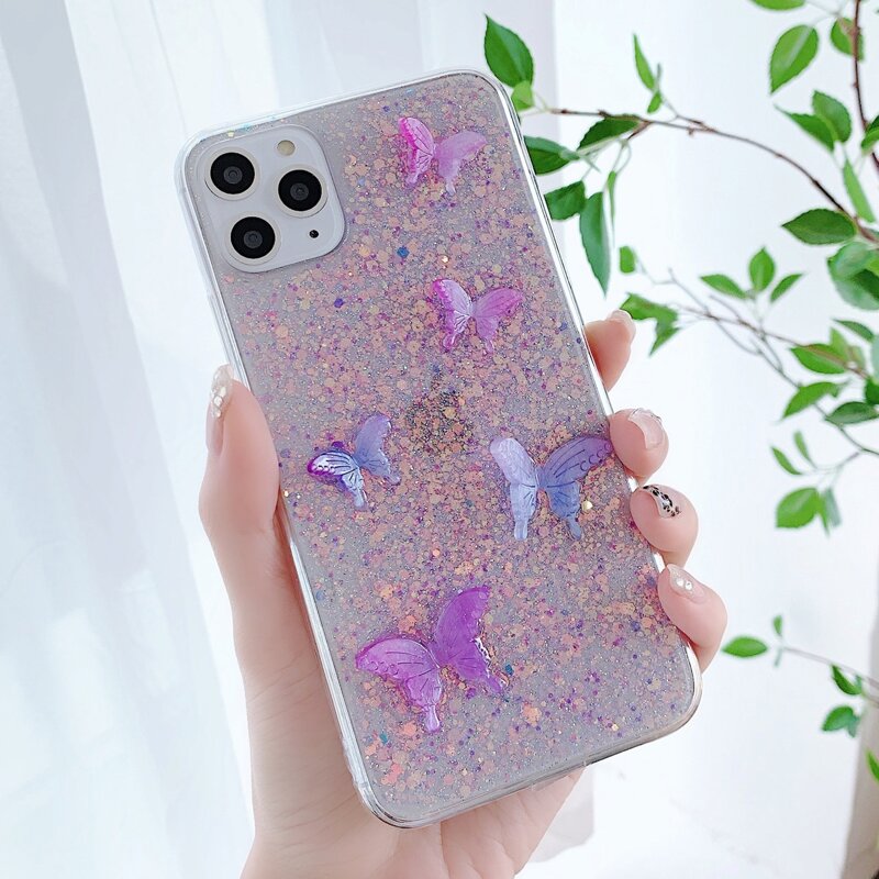 

Butterfly Sequin iPhone Case, Multicolor