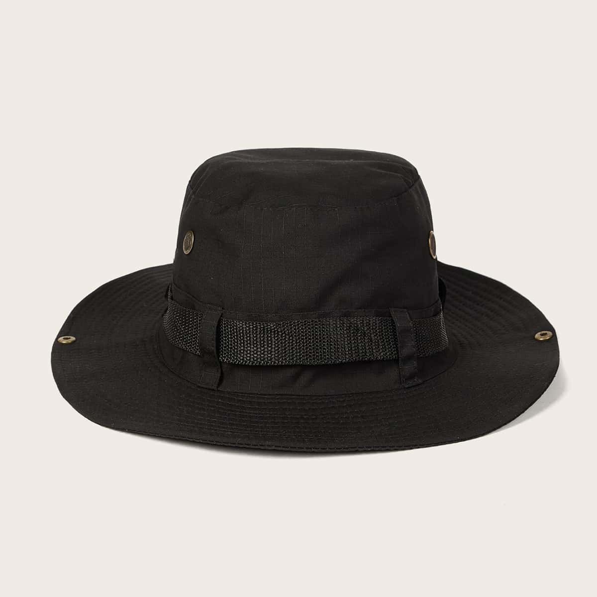 

Guys Solid Bucket Hat, Black