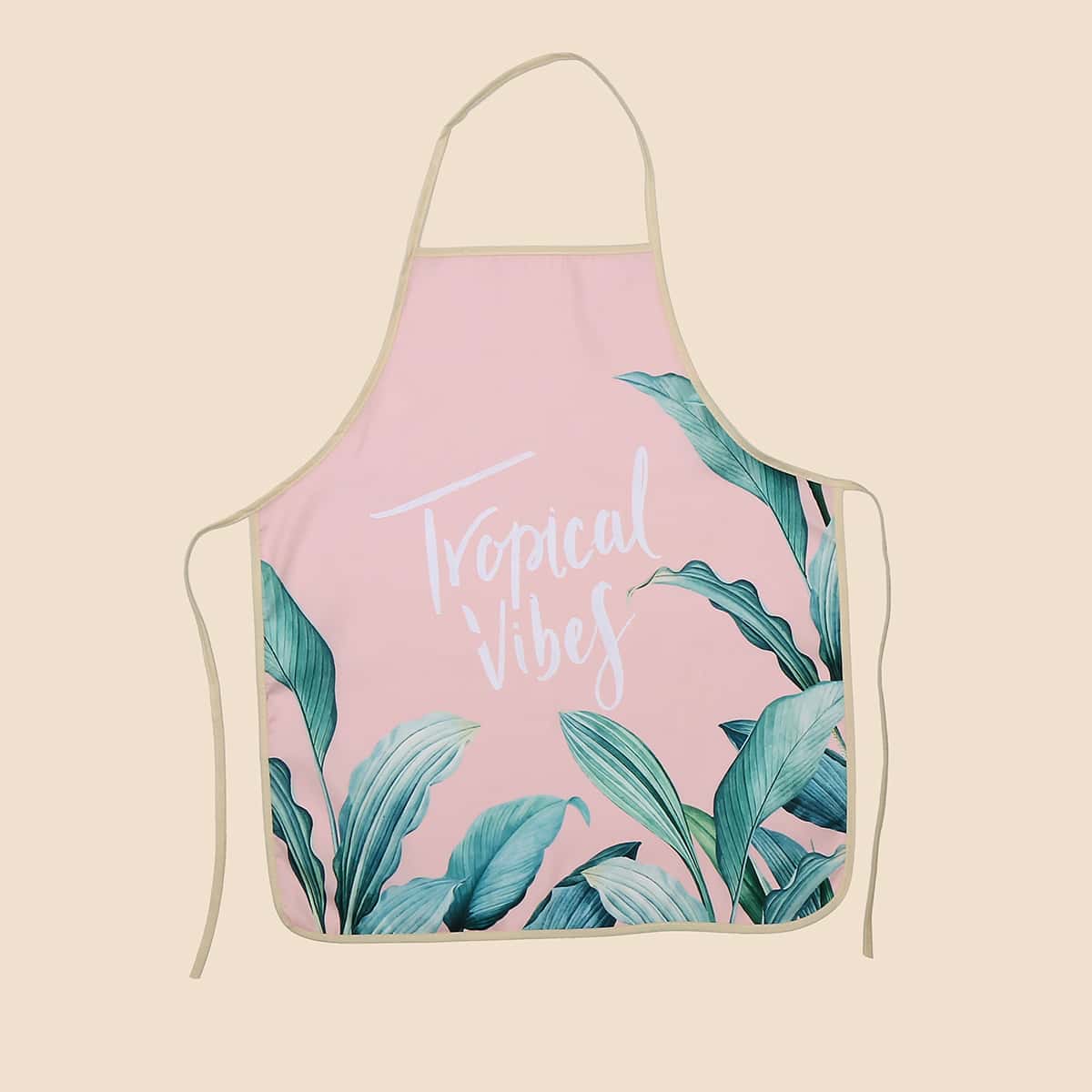 

Leaf Print Apron, Multicolor