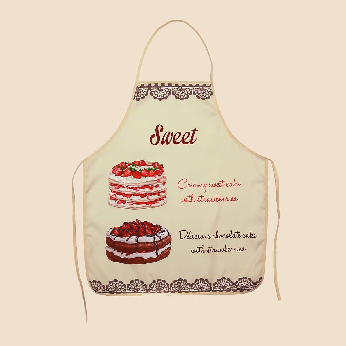 

Dessert Print Apron, Multicolor