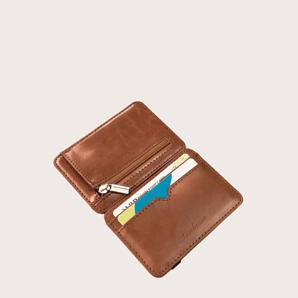 

Men Minimalist Card Holder, Brown