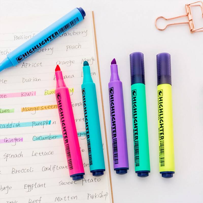 

5pcs Random Marker Pen, Multicolor