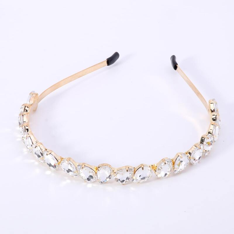 

Rhinestone Hair Hoop, Silver