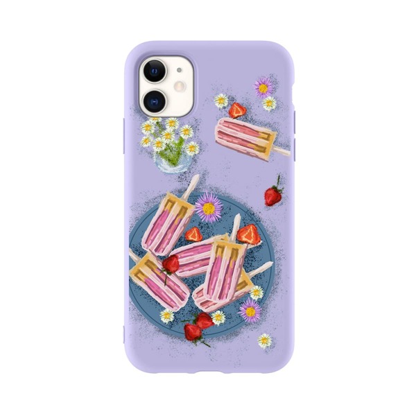 

Ice Lolly Pattern iPhone Case, Purple