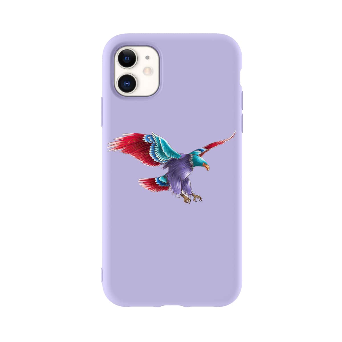 

Eagle Print iPhone Case, Purple