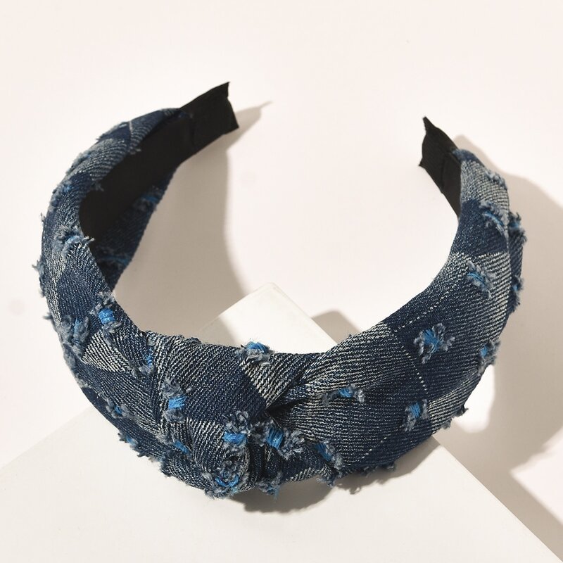 

Minimalist Knot Hair Hoop, Blue