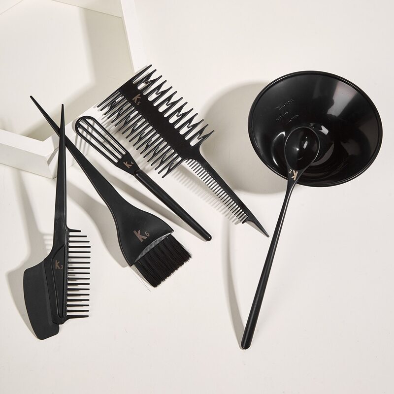 

6pcs Hair Coloring Tool Set, Black
