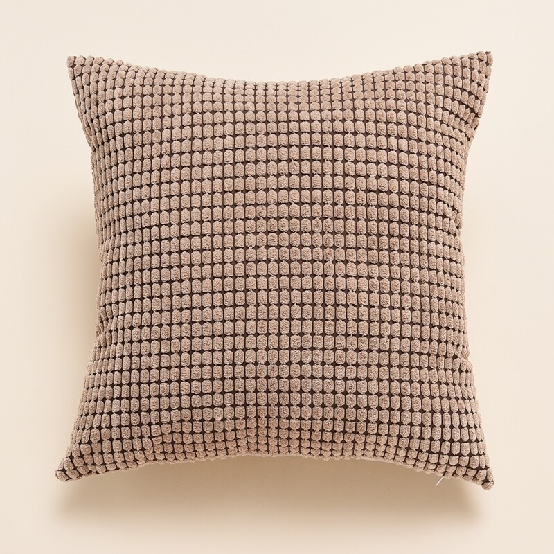 

Solid Color Cushion Cover Without Filler, Brown