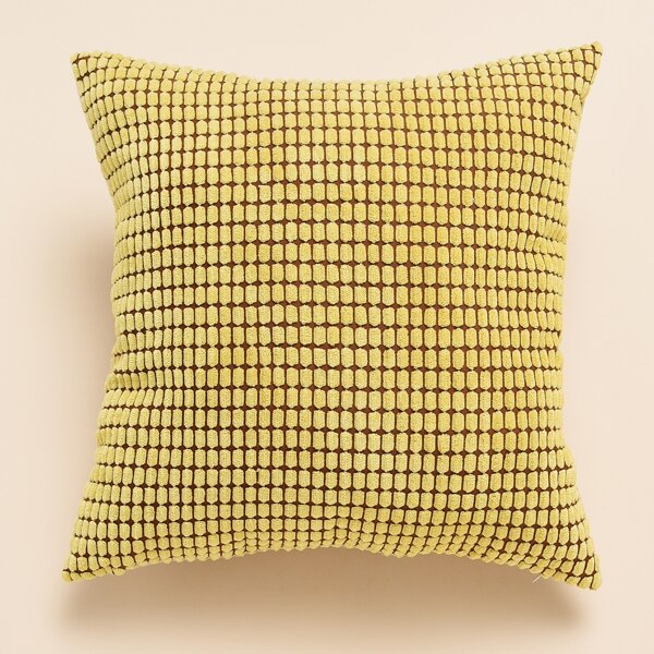

Solid Color Cushion Cover Without Filler, Yellow