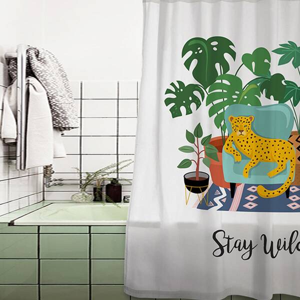 

Leopard Print Shower Curtain, Multicolor