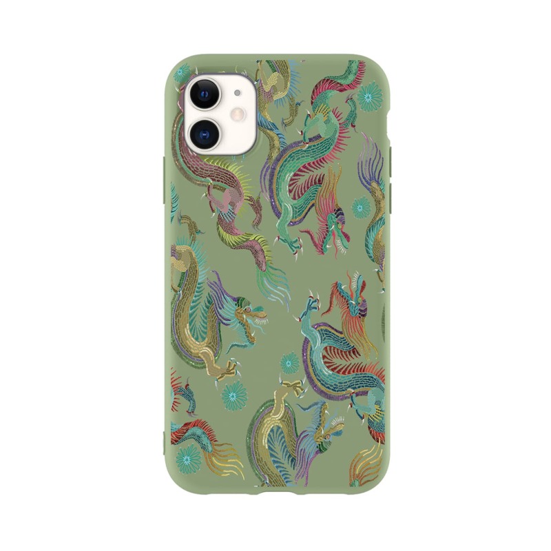 

Chinese Dragon iPhone Case, Green