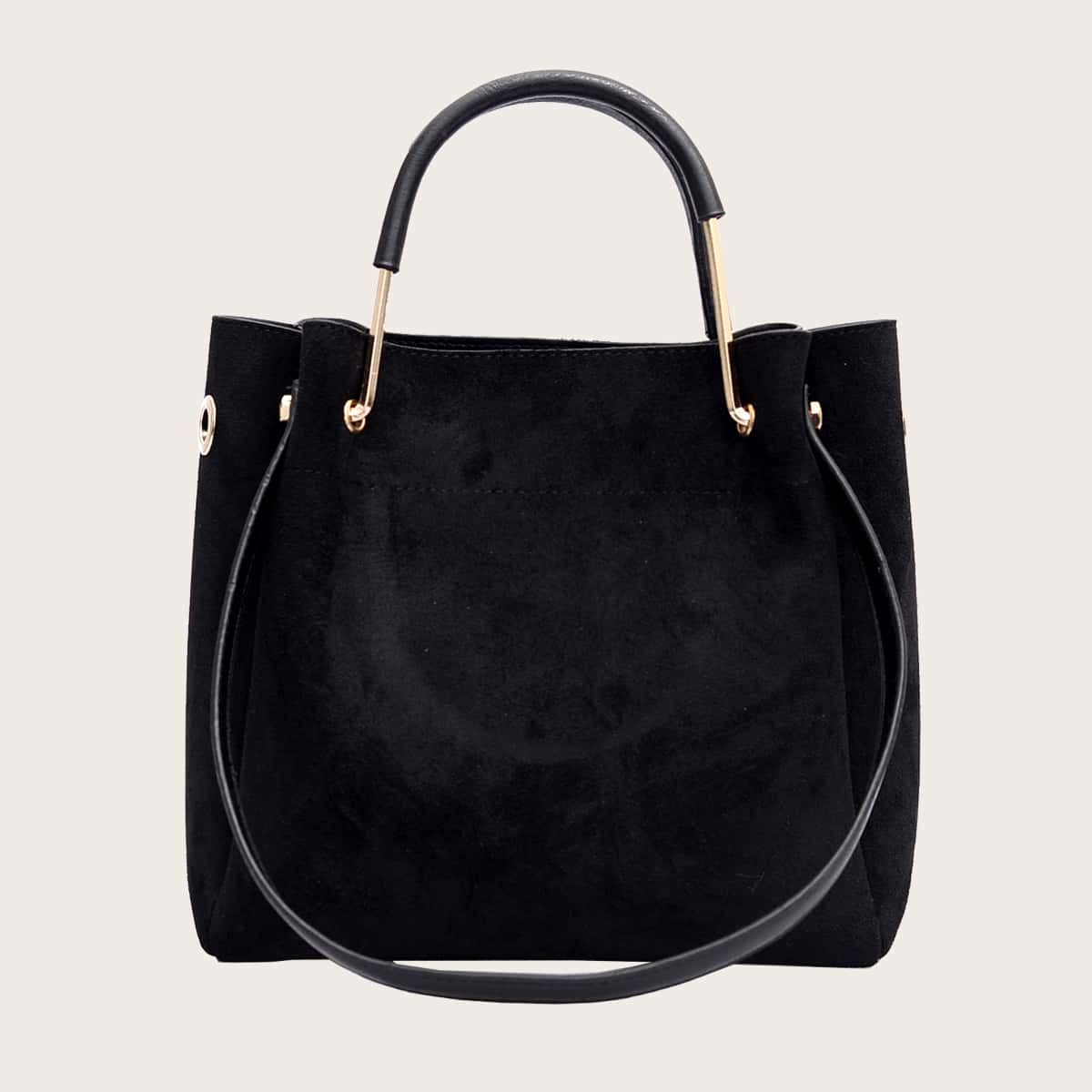 

Minimalist Satchel Bag, Black