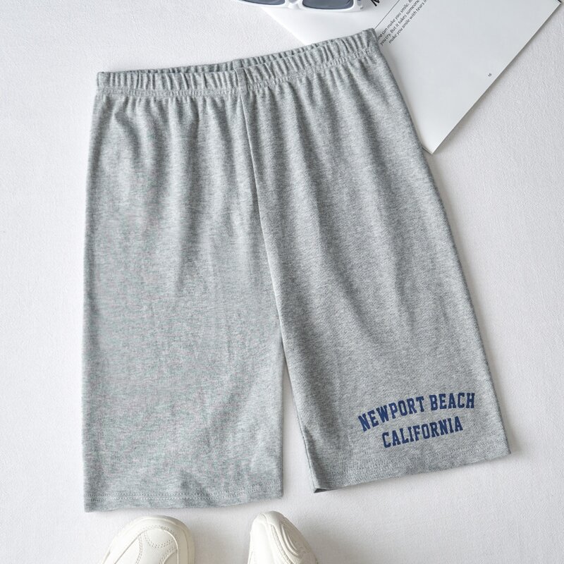 

Letter Print Leggings, Light grey