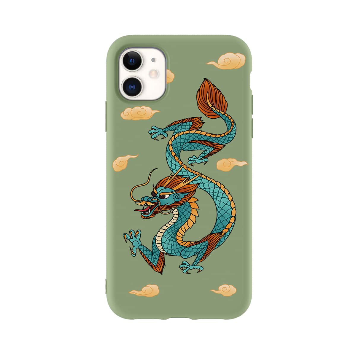 

Chinese Dragon iPhone Case, Green
