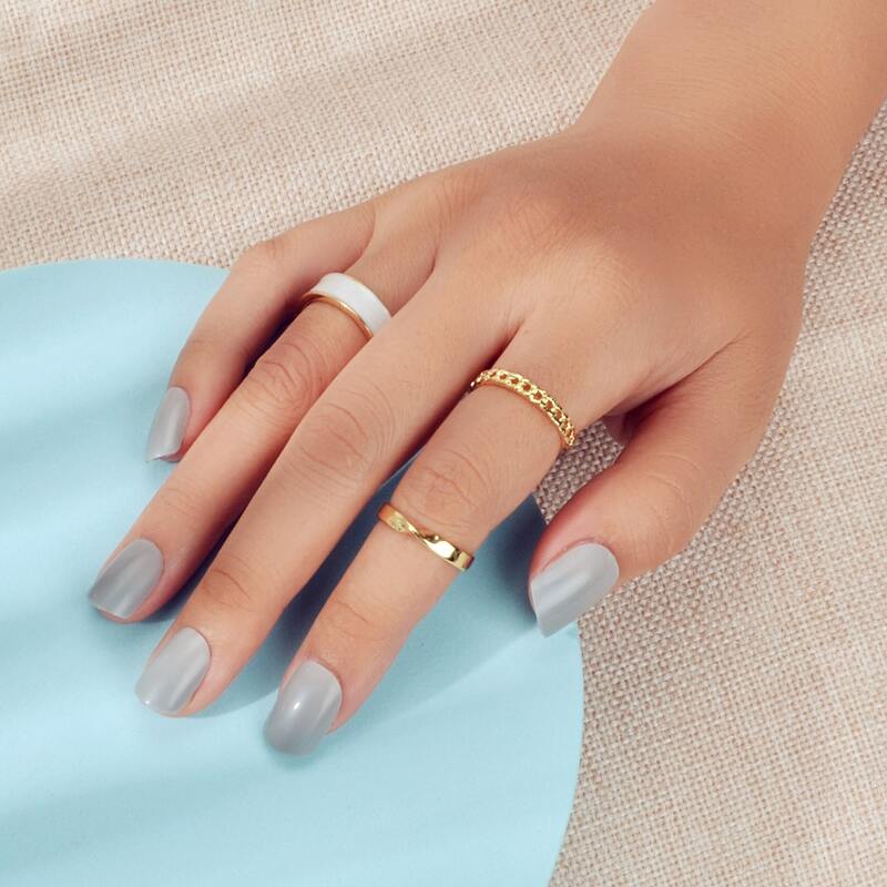 

3pcs Minimalist Ring, Multicolor