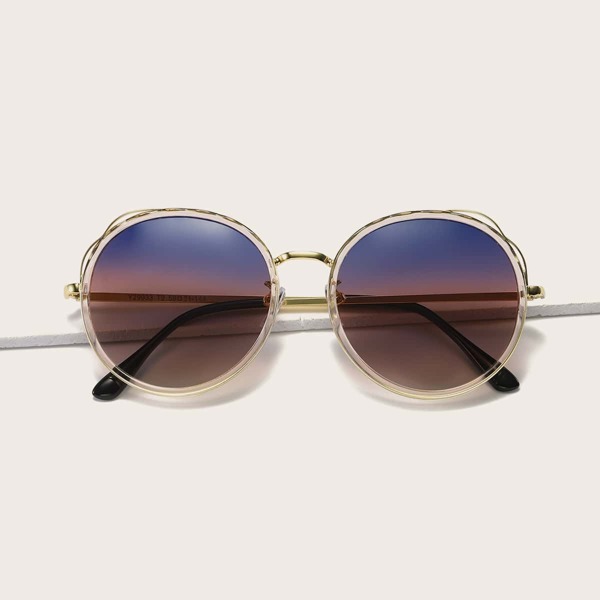 

Round Frame Polarized Sunglasses, Multicolor