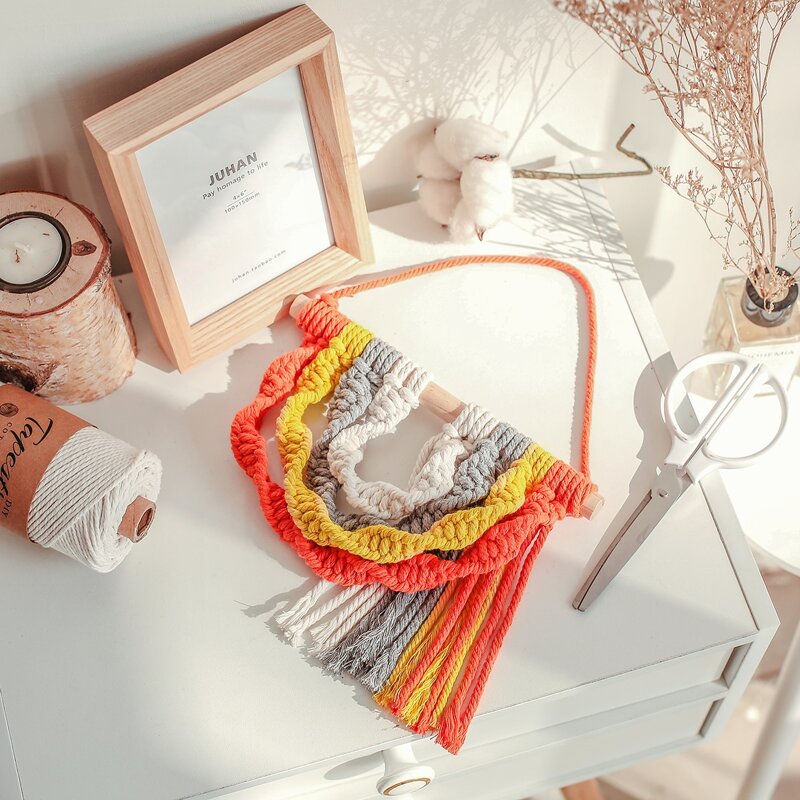 

1pc Woven Wall Hanging, Multicolor