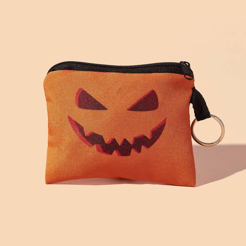 

Halloween Pumpkin Coin Purse, Orange