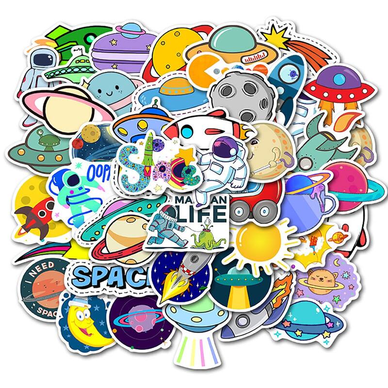 

50pcs Cartoon Graphic Sticker, Multicolor