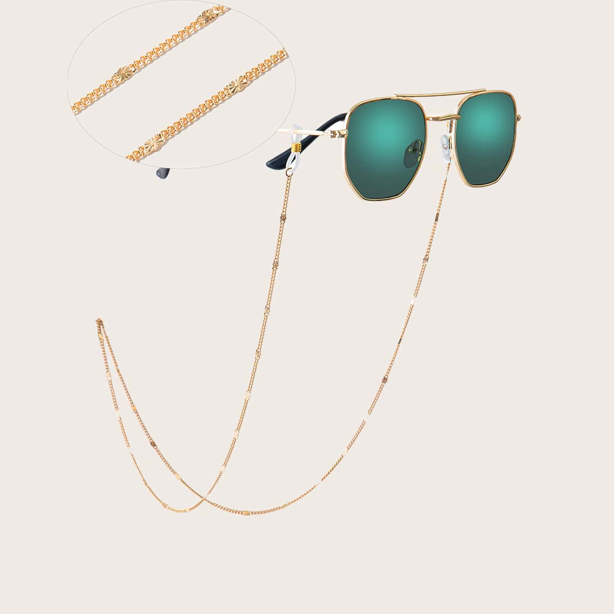 

Metal Glasses Chain, Gold