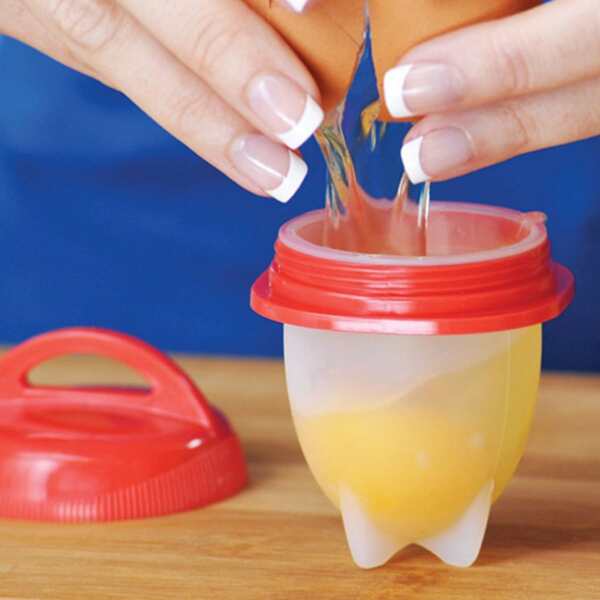 

6pcs Silicone Egg Cup, Multicolor