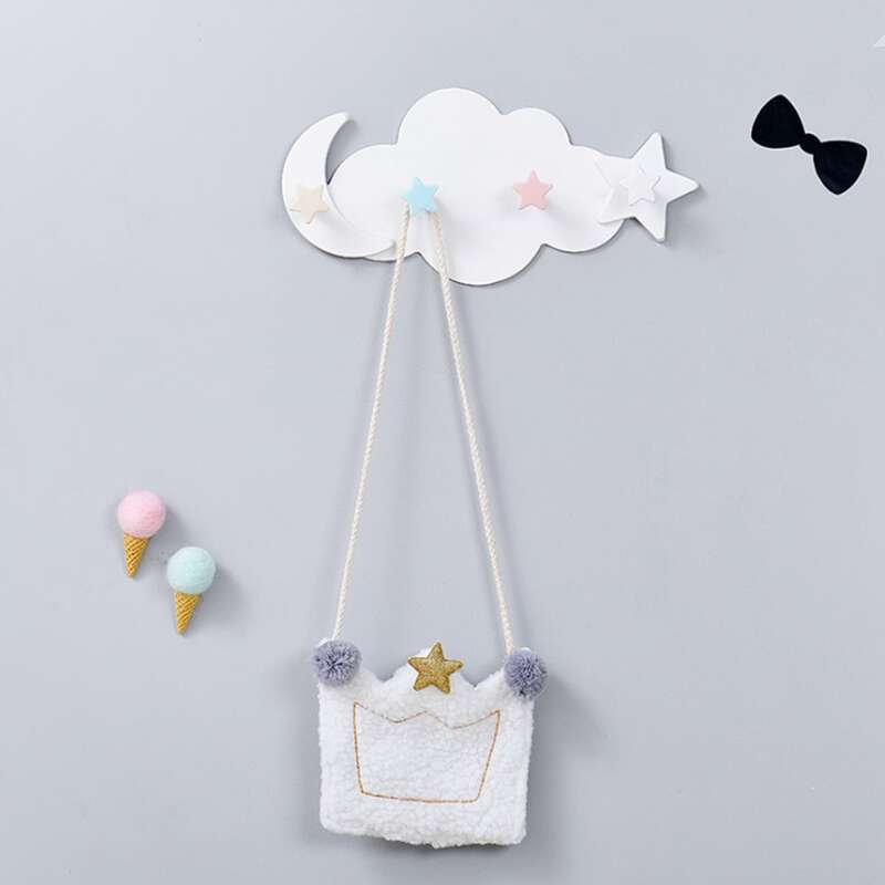 

1pc Cloud Design Wall Hook, Multicolor