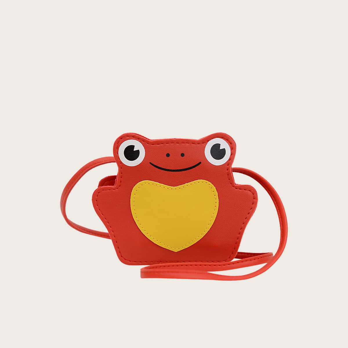 

Cartoon Frog Crossbody Bag, Red