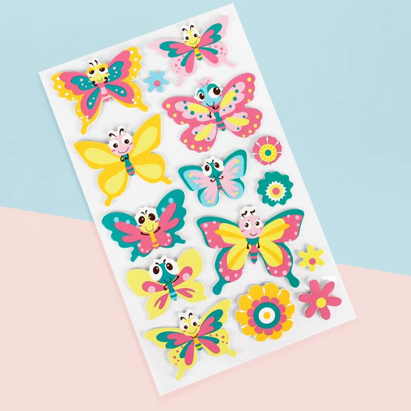 

1sheet Cartoon Butterfly Print Sticker, Multicolor