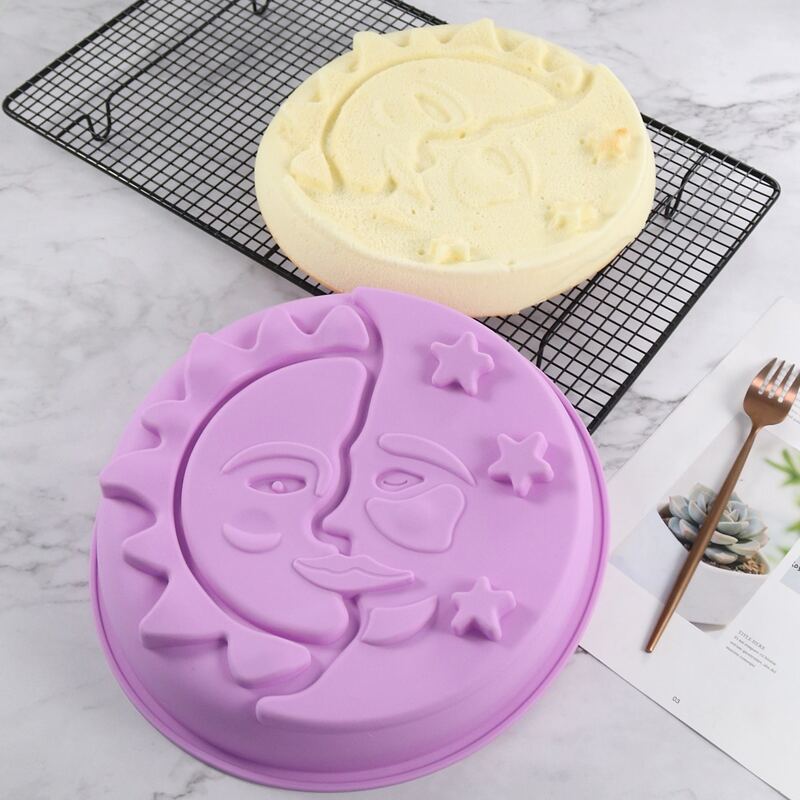

1pc Random Color Moon Cake Mold, Purple