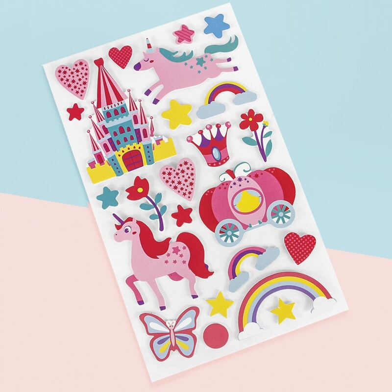 

1sheet Cartoon Graphic Sticker, Multicolor