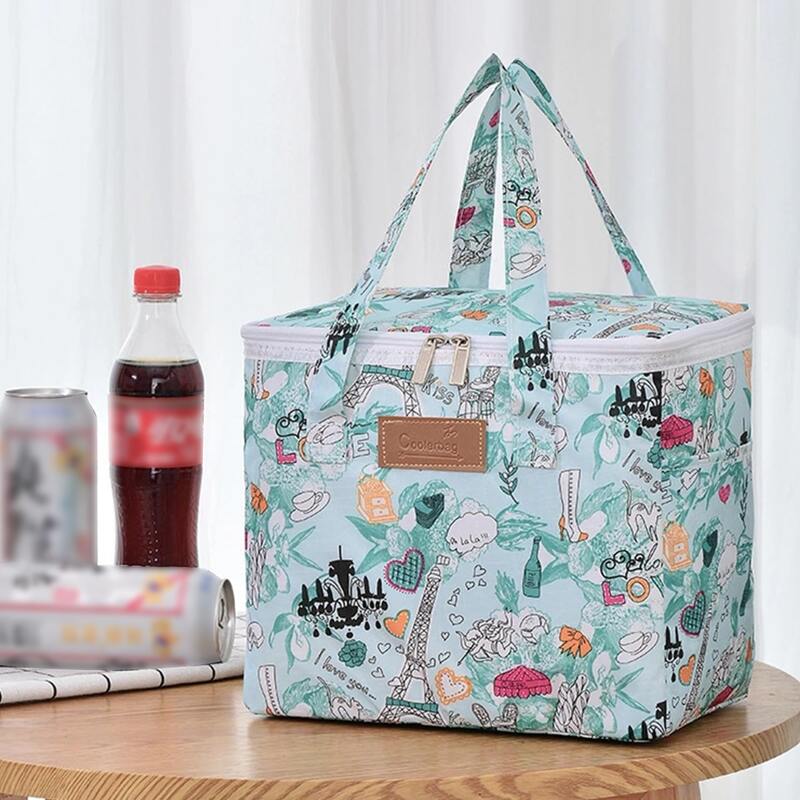 

Graphic Print Lunch Box Insulation Bag, Multicolor
