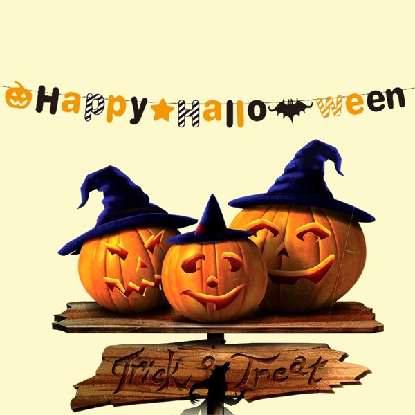 

1pc 3m Halloween Pull Flag, Multicolor