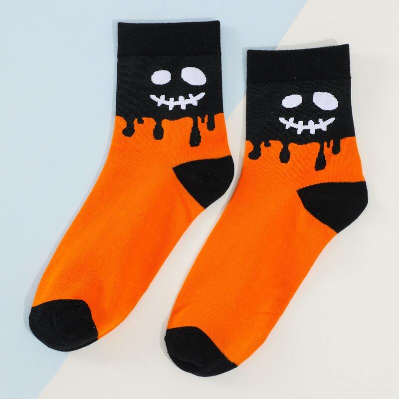

Colorblock Ankle Socks, Orange