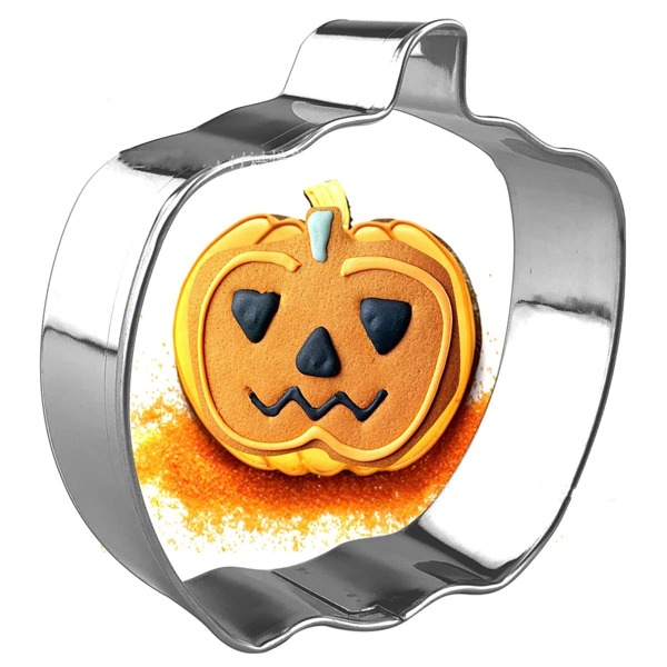 

1pc Halloween Pumpkin Biscuit Mold, Silver