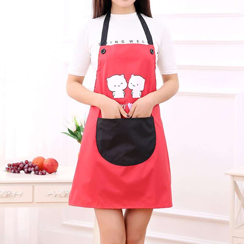 

Cartoon Graphic Apron, Red
