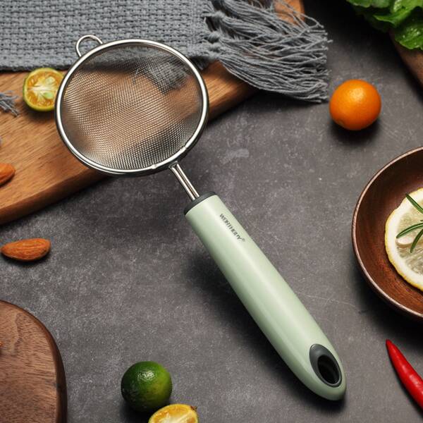 

1pc Stainless Steel Colander Spoon, Green
