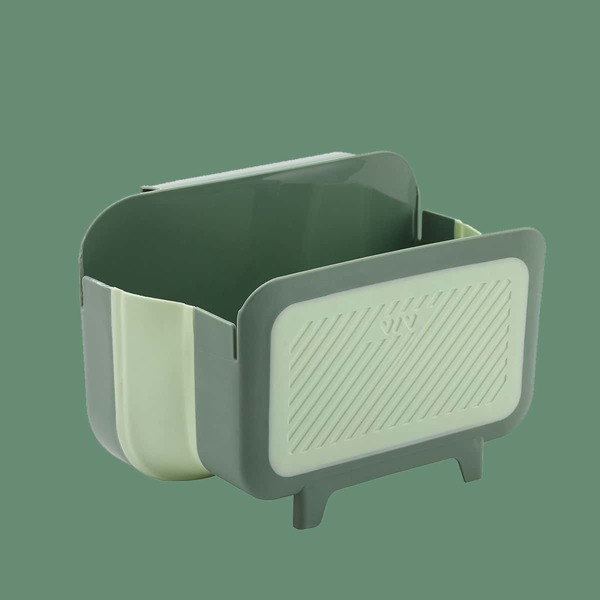 

1pc Mini Trash Can, Green