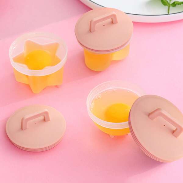 

4pcs Egg Boiled Mold, Pink
