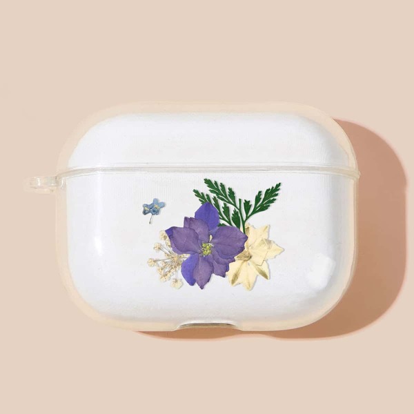 

Pressed Flower Print  Case, Clear