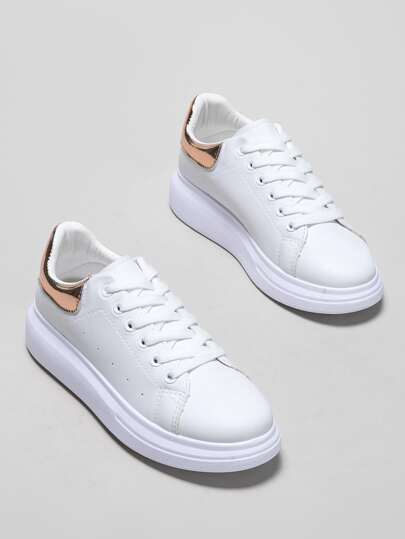 shein white trainers