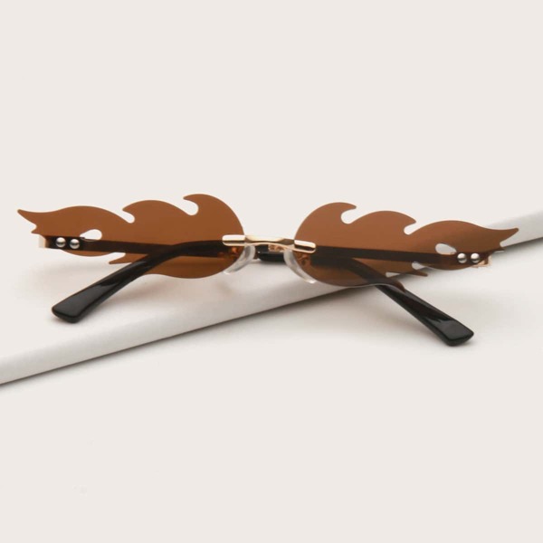 

Kids Rimless Sunglasses, Brown