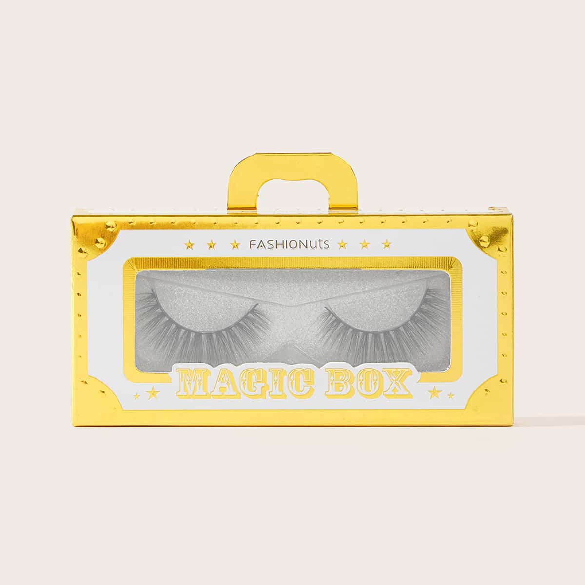 

1pair 3D Dense Fake Eyelash, Black