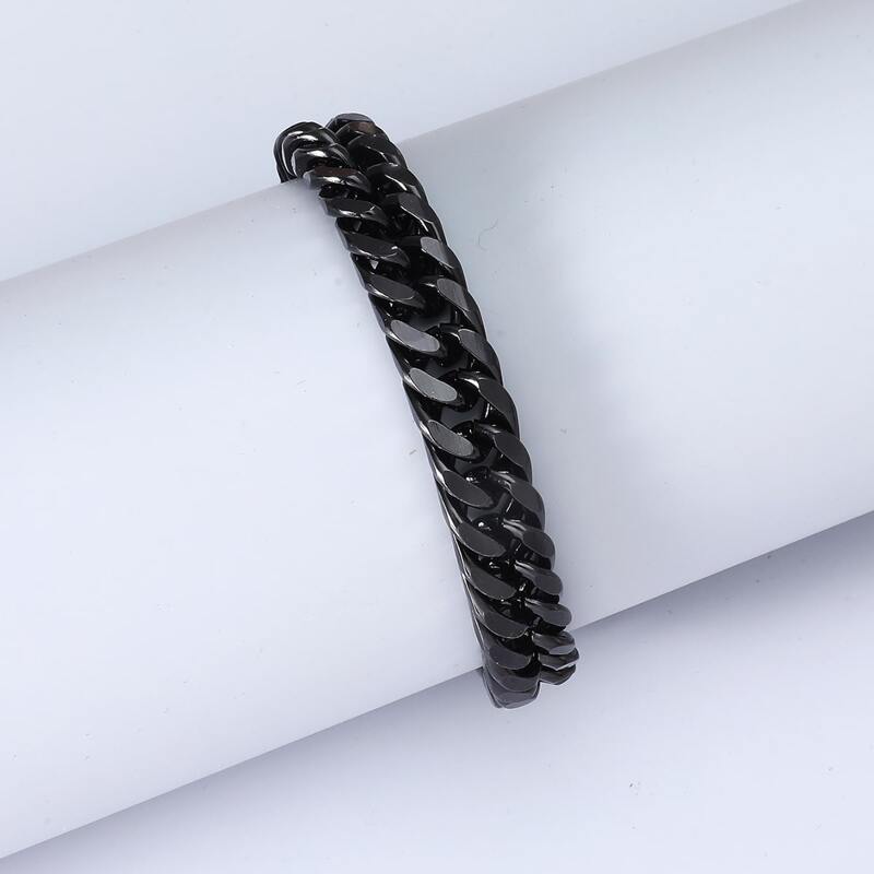 

Guys Simple Chain Bracelet, Black
