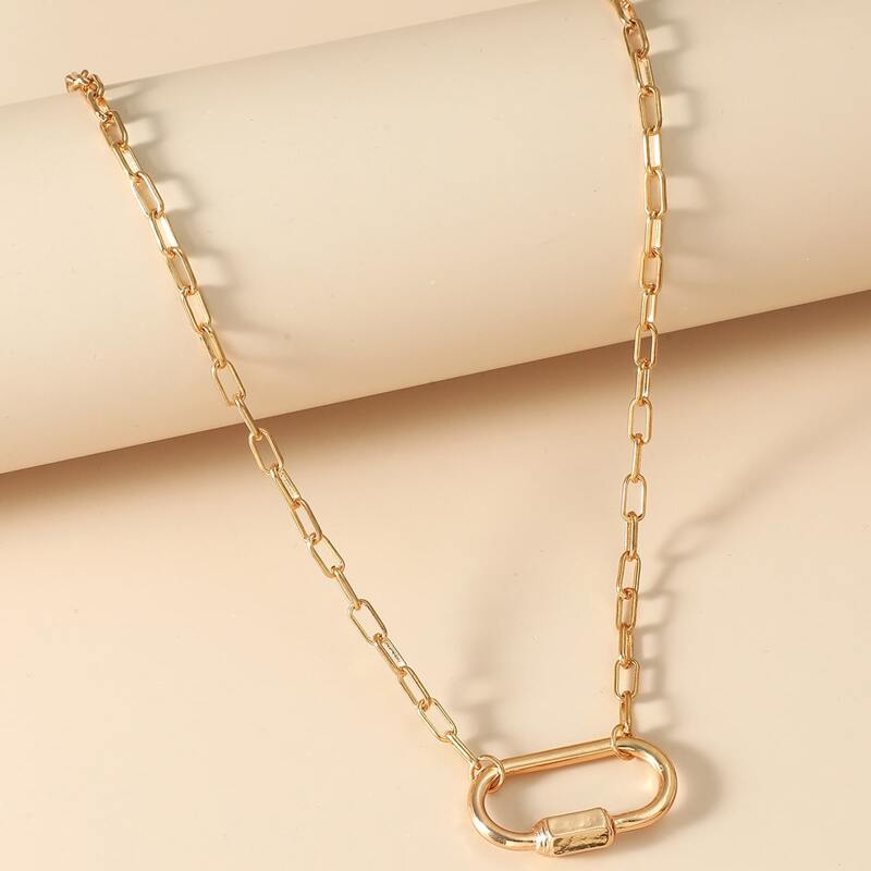 

Geo Charm Necklace, Gold