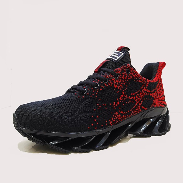 

Men Lace-up Front Wide Fit Sneakers, Black