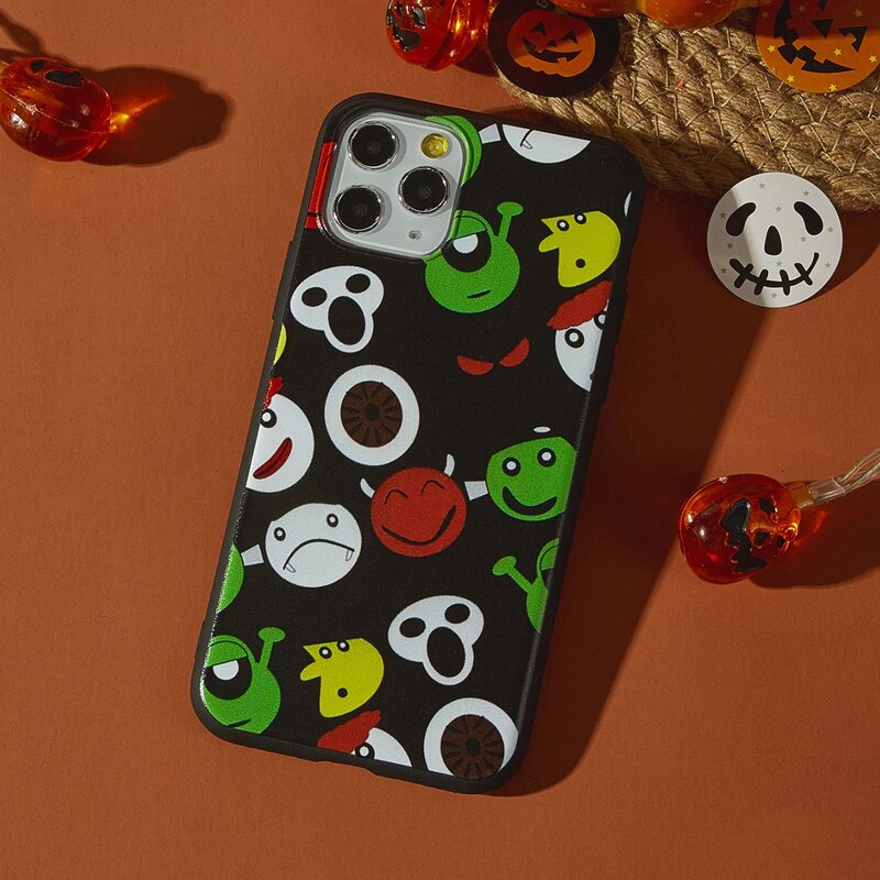

Cartoon Figure iPhone Case, Black
