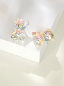 Pendientes holográficos - Blanco - Ver 1
